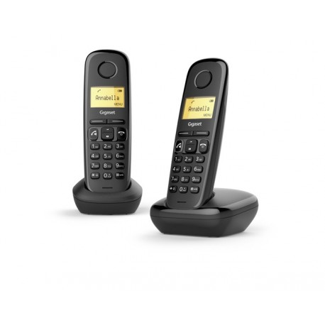 [6850528] Gigaset a270 duo téléphone dect sans fil, 1 combiné supplémentaire, noir