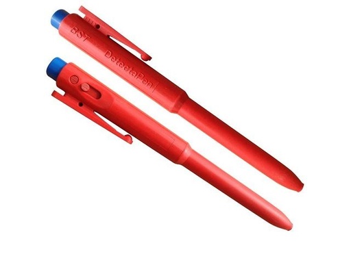 [728166] Bst stylo bille détectable j800 industrie alimentaire rouge boîte de 25 pièces