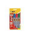 Bic marqueur permanent marking 2300 ecolutions,boîte de 4 pièces, assorti