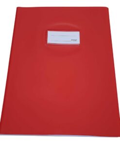 [102042] Couvre-cahiers a4+ rouge